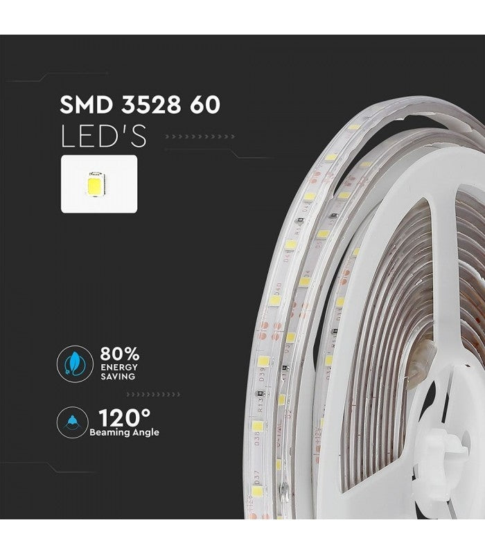 3.6W LED STRIP 5m LIGHT blåt lys IP65