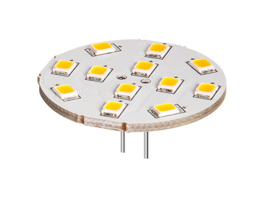 G4 LED stiftpære, bag - 12V / 2W Varm Hvid (140°)