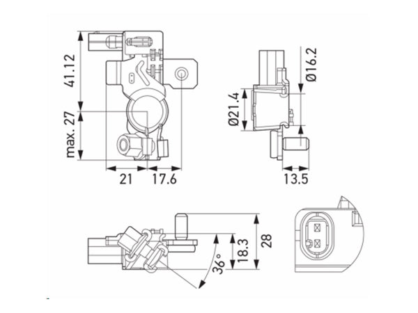 HELLA Intelligent batterisensor (IBS), 12V 500Ah