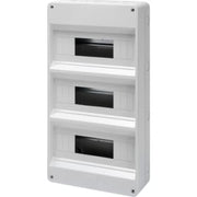 Gruppetavle 3x12 modul, grå uden Låge, IP40