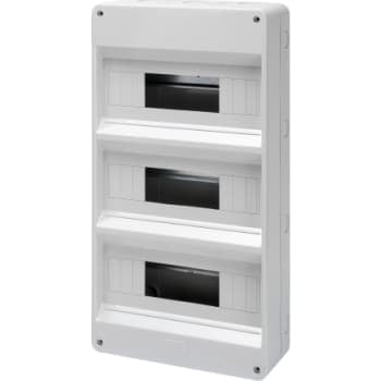 Gruppetavle 3x12 modul, grå uden Låge, IP40