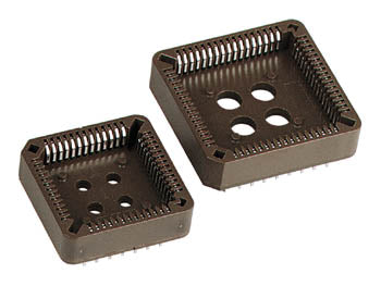 PLCC sokkel - 44P ledningsfri chipholder, non-staggered