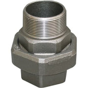 2" Sort union muffe/nippel