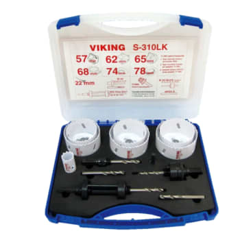 Viking hulsavsæt S-310LK, 11 dele