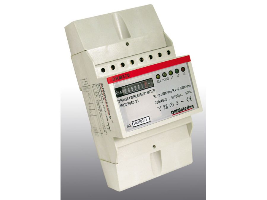 Elmåler (bimåler) 3-faset 230/400V 50/60Hz med mekanisk disp