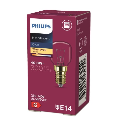 Ovnlampe 40W 230W E14 Klar (E)