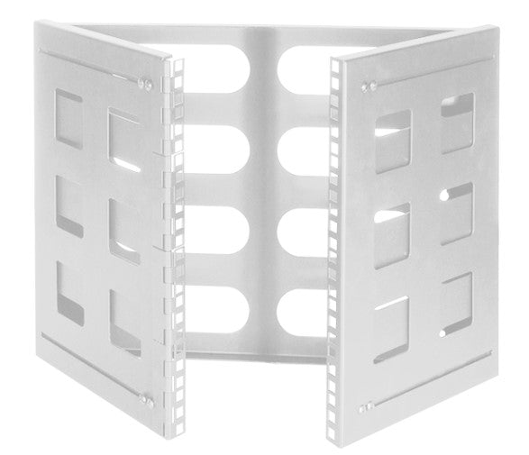 19" væg-beslag - 8U 494x360x400mm, Hvid