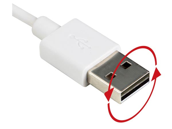 USB 2.0 kabel - Reversibel A han > Lightning han, Hvid (2m)