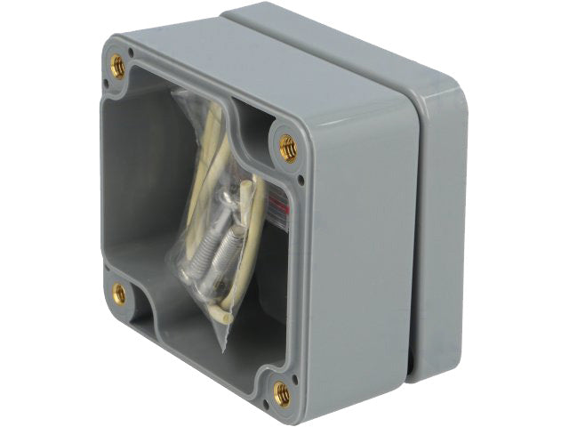 G302 plastkabinet - Mørkegrå, IP65 (58x64x35mm)