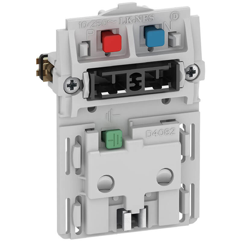 Fuga stikk. 2-pol m/jord med afbryder 1½m