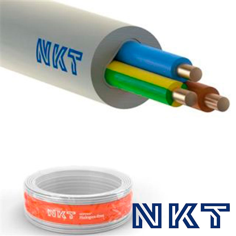NKT installationskabel 3x2,5mm² NOIKLX - 50 meter