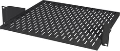 Modem hylde med dybde justering D=400 2U sort
