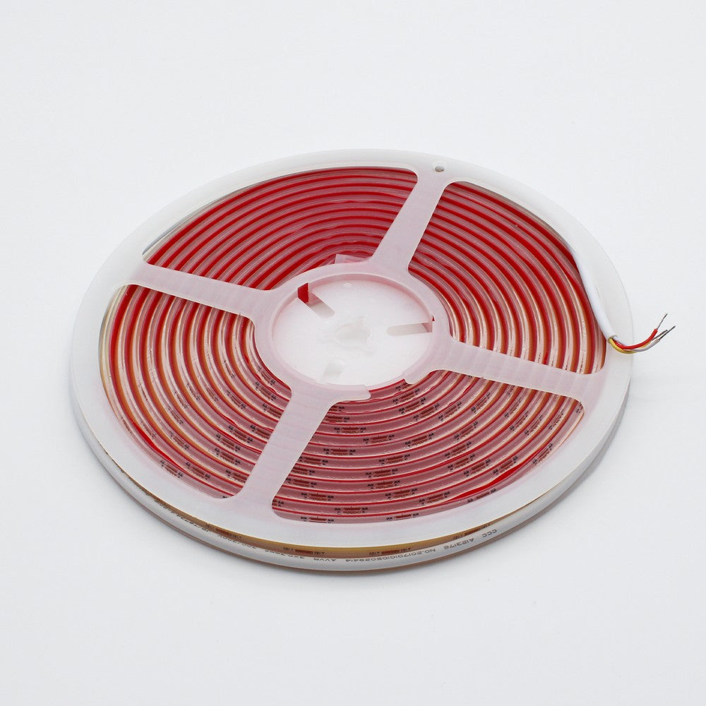 10m COB CCT LED strip RA90 - 20W/m, 24V, IP20, 576 LED pr. meter - Høj kvalitet, 1700lm/m, perfekt til lysstyring