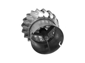 Roterende skorstenshætte - Ø200mm, Rustfri stål