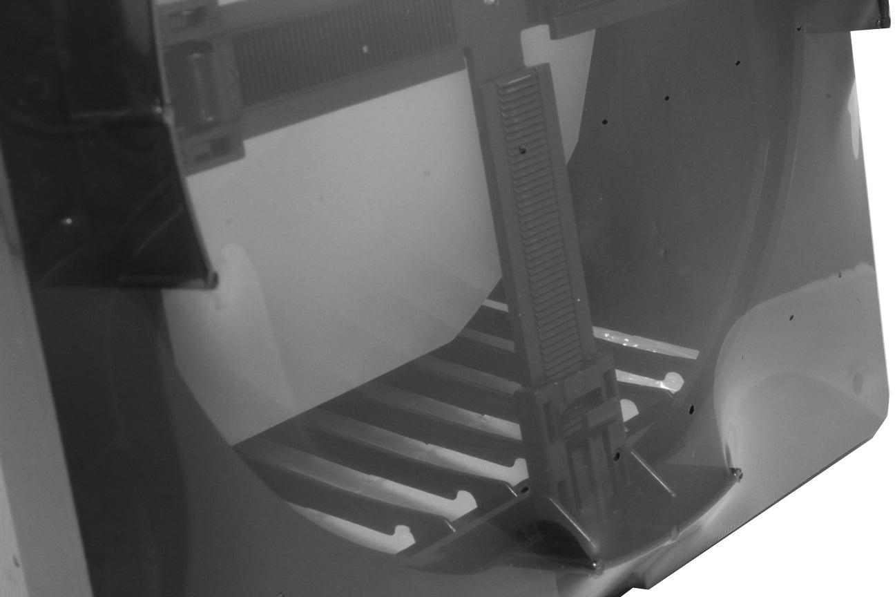 Vægrist med hætte 170x170mm, Ø80-150mm, Koksgrå