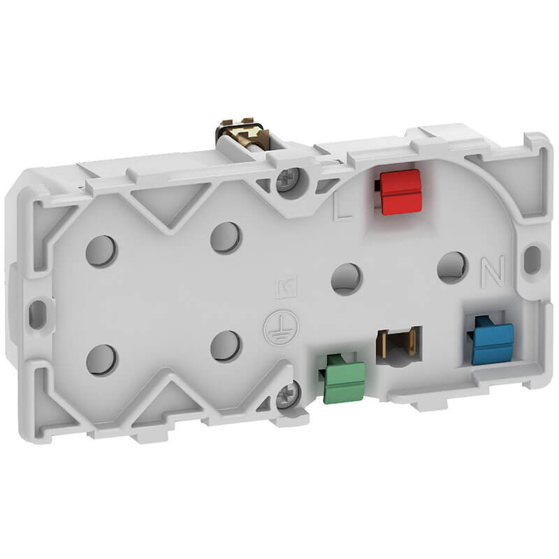 Fuga kombineret kl. 1 og kl. 2 tripel stikkontakt