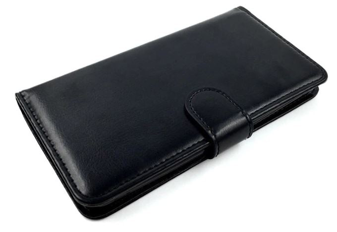 Læder flipcover m. kortholdere - Til iPhone 5/5S/SE, Sort