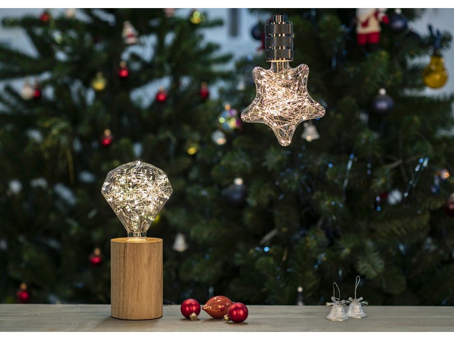 Bordlampe - 240V / 60W E27, træ (1m)