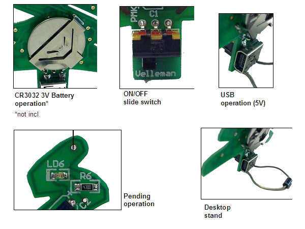 WSSA1783 - USB SMD juletræ