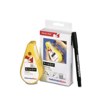 STARTSÆT SELVLAM. LABELS, DISPENSER, PEN