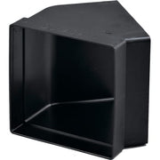Bøjning 45° 100x150 mm over kort side, sort