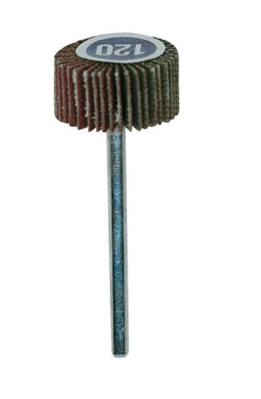 Viftesliber af normalkorund - K120 (Ø20x10mm)