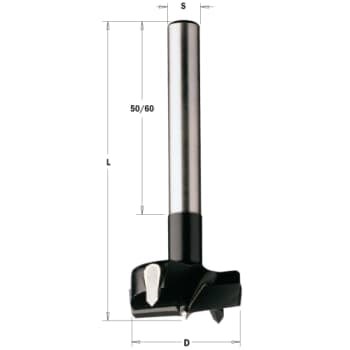 Kunstbor HM 20mm 10mm skaft