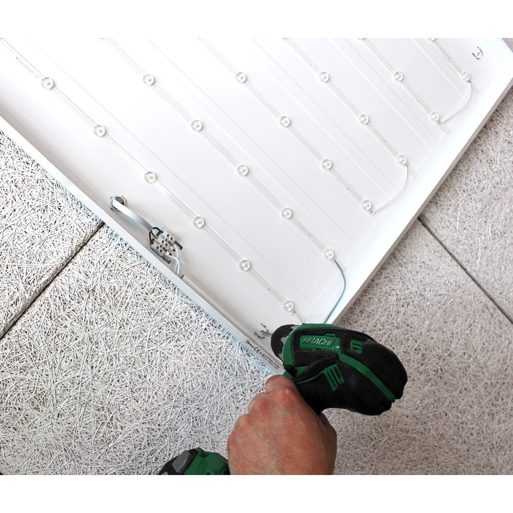 V-Tac 60x60 LED panel i hvid ramme - 36W, direkte montering