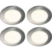 Lismore Påbygningsspot kitsæt med 4-spot LED 4x1W grå