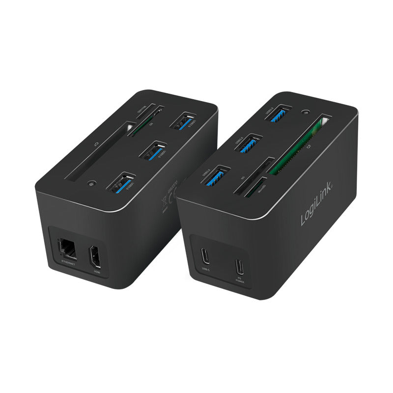 USB 3.2 10-ports dockingstation - USB, HDMI, RJ45, SD