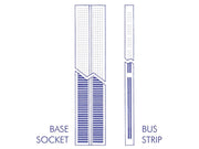 Loddefri forsøgsbord (Breadboard) - 640 huller