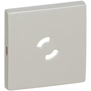 Dæksel for lampestikkontakt 50x50, gammel model - Lysegrå