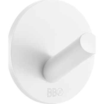 Smedbo beslagsboden enkelkrog, mat hvid, selvklæbende,