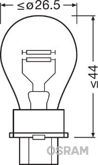 Osram original blinklys 12V, 27W