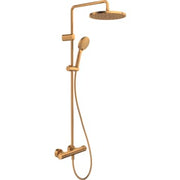 Duravit brusesystem 1000 i børstet bronze, inkl hånd/hovedbruser