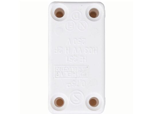 Ledningssamledåse m. skrueterminaler - 1 ind, 1 ud (1 stk.)