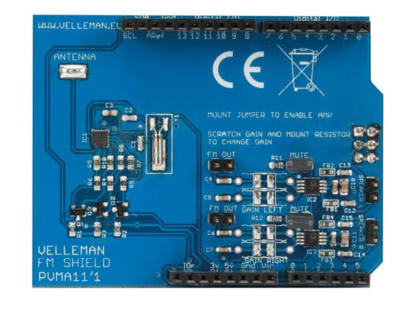 VMA11 - Stereo FM RADIO Shield Til Arduino®