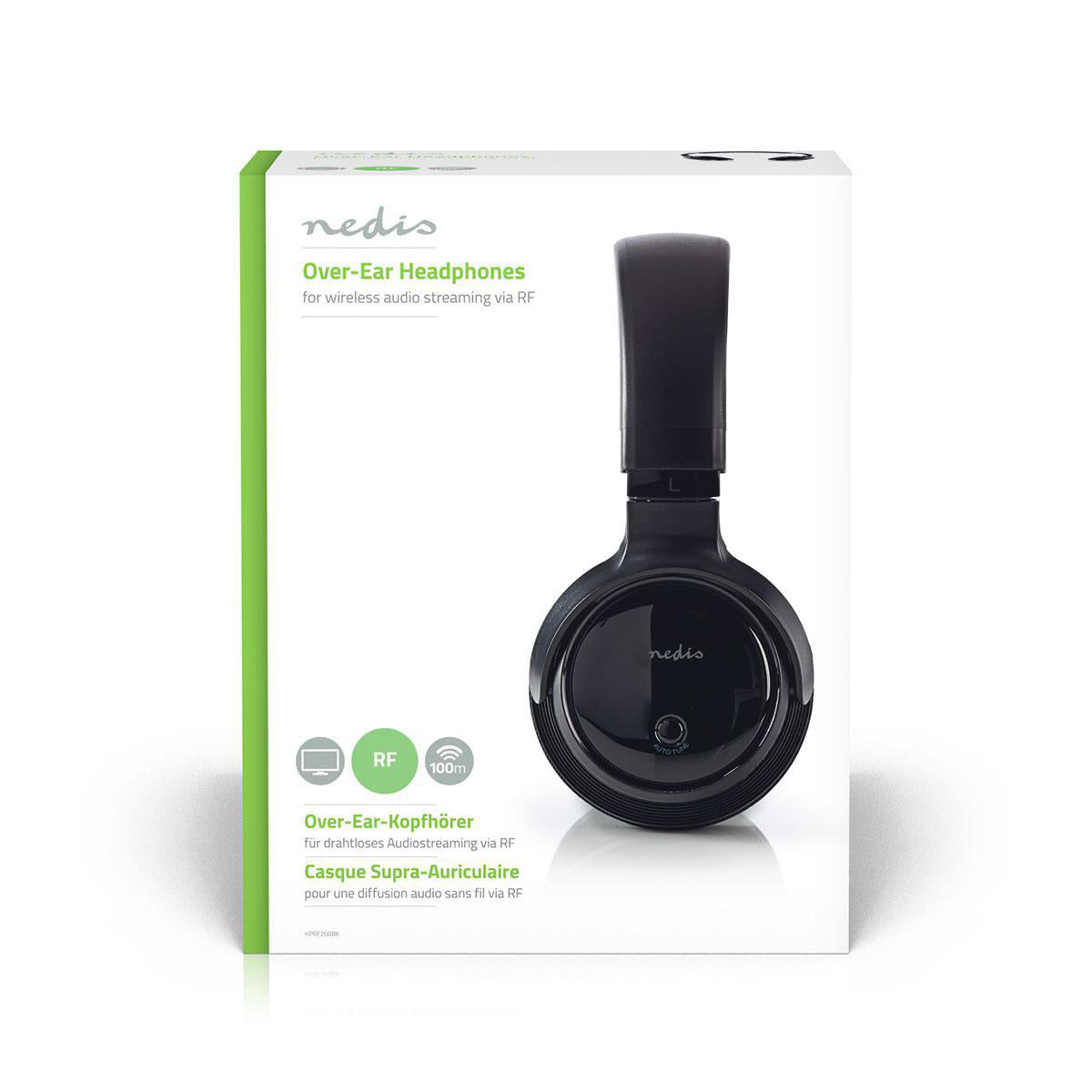 Trådløs opladelig HIFI hovedtelefon - Radiofrekvens (RF)