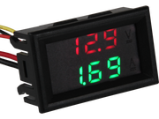 Digital strøm- og spændings-panelmeter - 0-9,99A / 0-99V