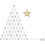 LED VÆGNET JULETRÆ med lysende stjerner