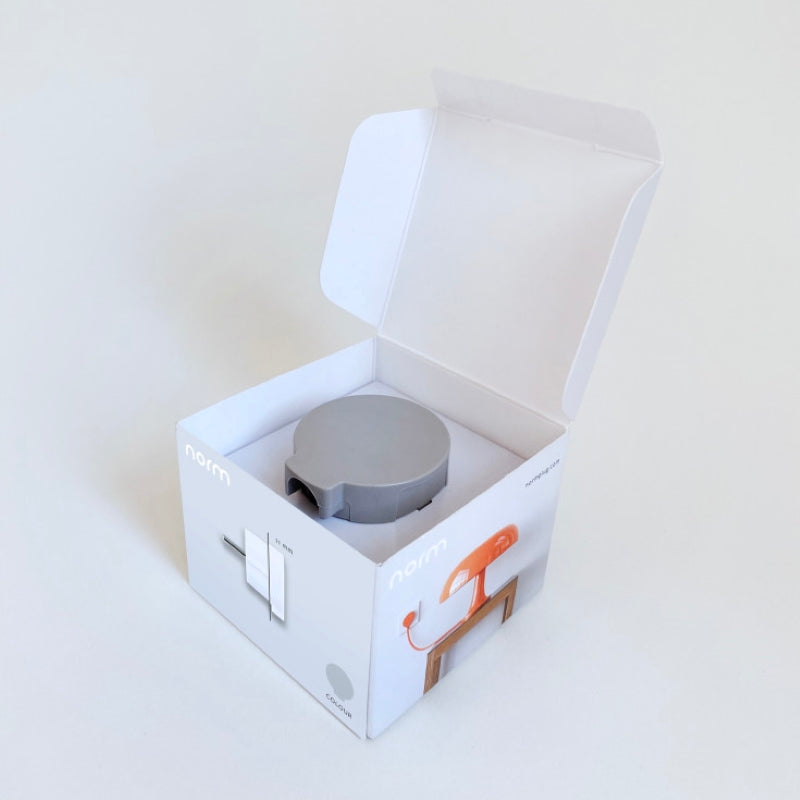 NORM flad stikprop, grå - Schuko