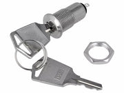 Nøglekontakt - 1P OFF-ON (SPST), Ø12mm