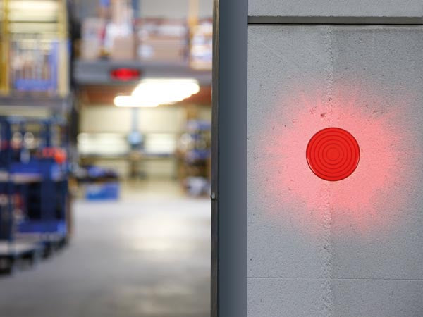 LED blinklys - 12Vdc, Ø100mm, IP20, Rød