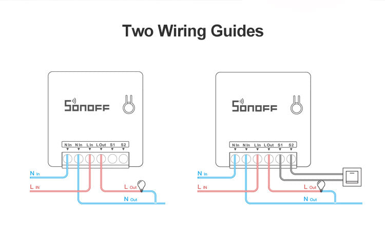 MINI - Wi-Fi 2-vejs Smart Switch (maks. 10A)