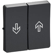 Fuga tangent jalousi afbryder, ny type 16A - koksgrå