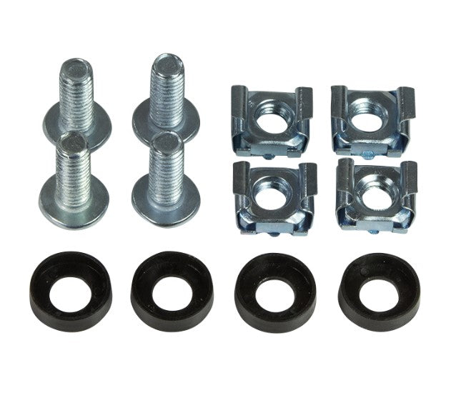 Kabelføringsring til 19" rack - 40x80mm, stål (2 stk.)