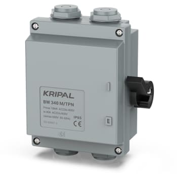 Kripal Sikkerhedsafbryder 25A AC23, 3P+N sidebetjent