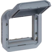 PLEXO 55 IP55 Mosaic adaptor 2 modul grå, gråt klaplåg