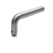 Knud Holscher halvt dørgreb, 16 mm, L-Form, børstet stål