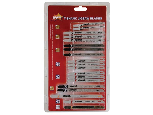 Stiksav klingesæt - 19 dele